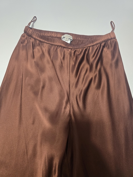 Silk Laundry Brown Bias Cut Pants Size XS - Picture 9 of 15